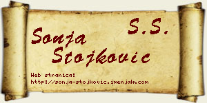 Sonja Stojković vizit kartica